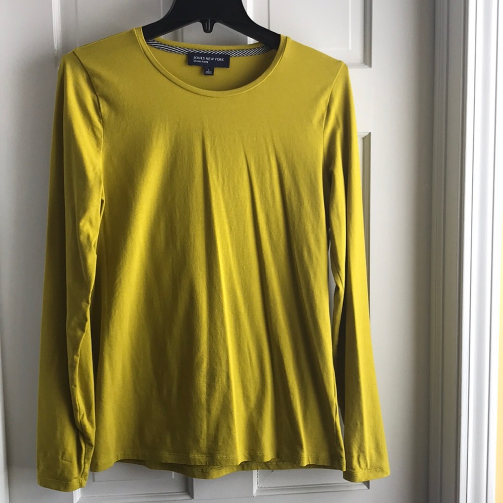 Jones New York Long Sleeve Cotton Tshirt